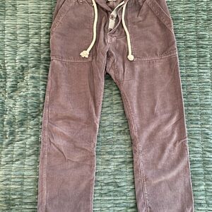 Birdwell GREY Men's Corduroy Pants with Button Closure, Drawstring. Sz Medium